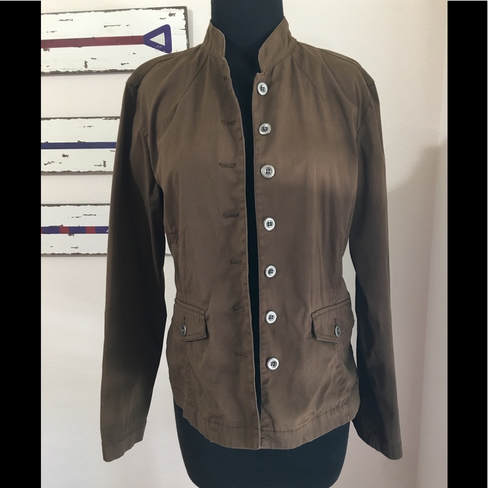Chico’s Button Jacket Top Size 1
